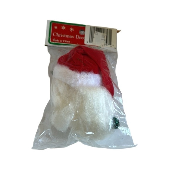 Vintage 6” Santa Head Christmas Ornament - Rare New Old Stock Item - Picture 5 of 9